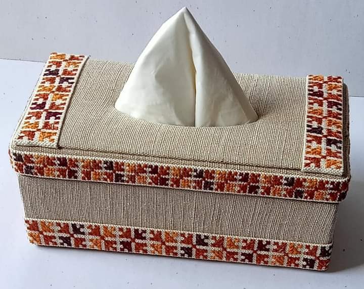 Jute Tissue Box